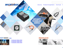 Tablet Screenshot of micromax.com.tw